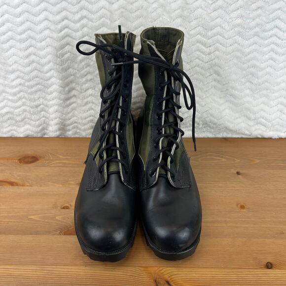 Vintage US ARMY Vietnam Era Style Ro-Search OD Jungle Combat Jump BOOTS SIZE 7.5 - Picture 3 of 14
